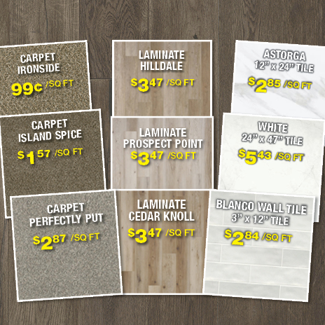 Save on all types of flooring